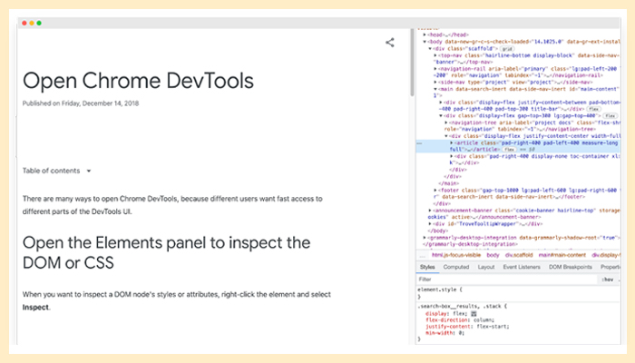 Google Web Developer Tools